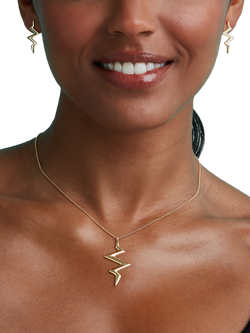 Toolally Bubble Beat Pendant Necklace - view 2, Gold