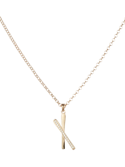 Toolally Snow Kisses Cubic Zirconia Pendant Necklace, Gold