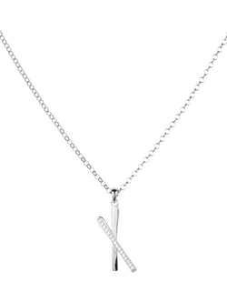 Toolally Snow Kisses Cubic Zirconia Pendant Necklace, Silver