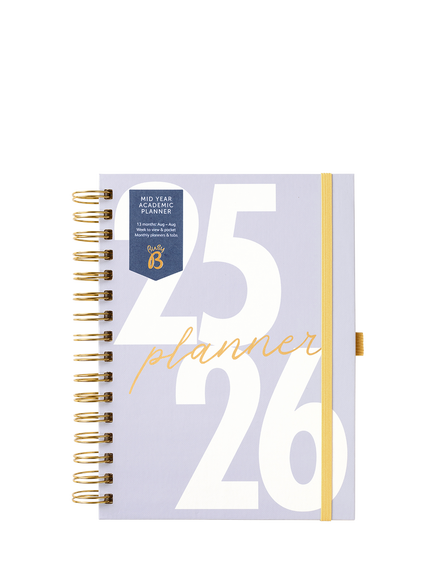 Busy B Mid Year Academic 2025-26 Planner, Lavender, Lavender