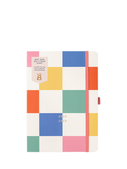 Busy B Squares Day Per Page Mid Year Academic 2025-26 Diary, Multi, Multi