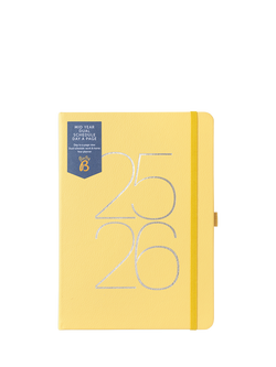 Busy B Duel Schedule Day Per Page Mid Year Academic 2025-26 Diary, Yellow, Yellow