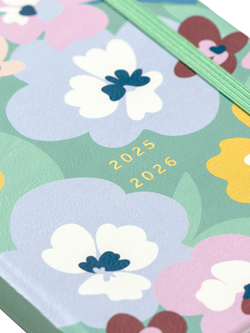 Busy B A6 Floral To Do Mid Year Academic 2025-26 Diary, Floral - view 2, Floral
