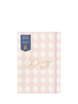 Busy B Check Week to View Mid Year Academic 2025-26 Diary, Harlequin, Harlequin