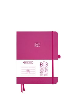 MUM's Office Big Family Mid Year Academic 2025-26 Planner, Pink, Pink