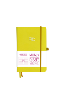 MUM's Office Mid Year Academic 2025-26 Family Diary, Lemon, Lemon