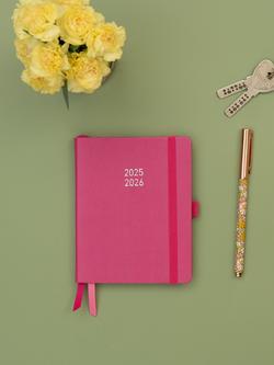 MUM's Office Mini Mid Year Academic 2025-26 Family Diary, Pink - view 2, Pink