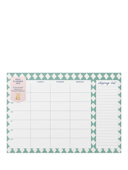 Busy B Desk Meal Planner, Harlequin, Harlequin