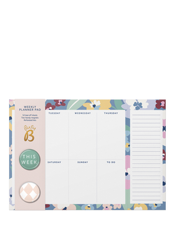 Busy B Floral Desk Weekly Planner, Floral, Floral