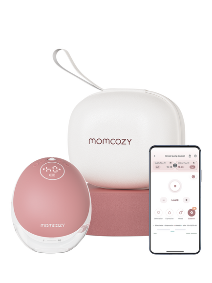 Momcozy M9 Mobile Flow Single Breast Pump, Pink
