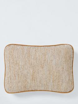 John Lewis Textured Squoval Boxed Cushion, Natural, Natrual