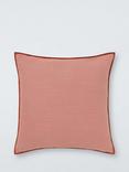 John Lewis Overlock Cushion, Orange