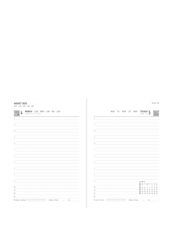 Letts A6 Dazzle Day Per Page Mid Year Academic 2025-26 Diary - view 2, 