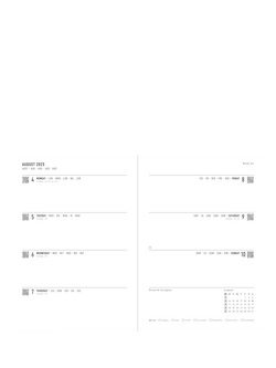 Letts A5 Conscious Week To View Mid Year Academic 2025-26 Diary - view 2, 