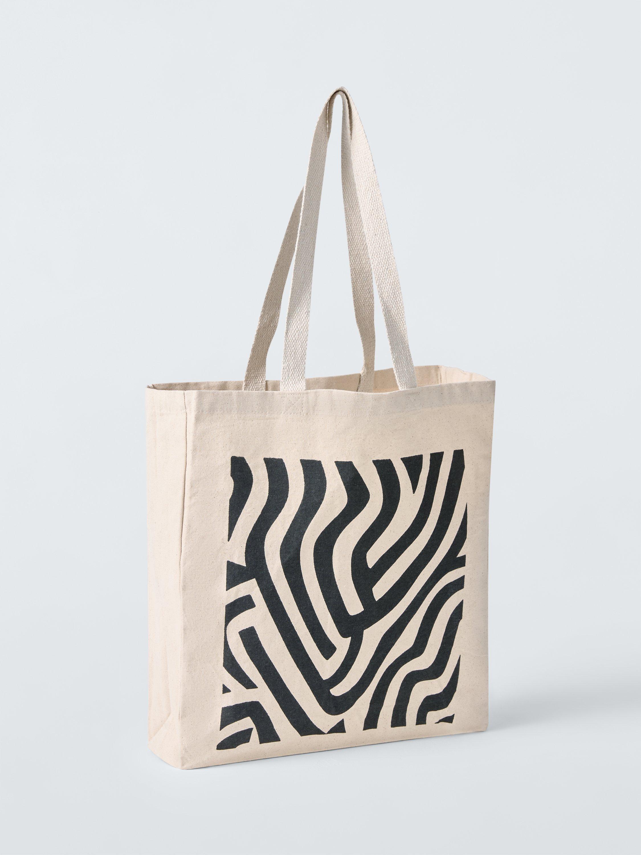 Product image 1 of 3, which shows John Lewis x John Cooper Strang Tote Bag, Natural/Black