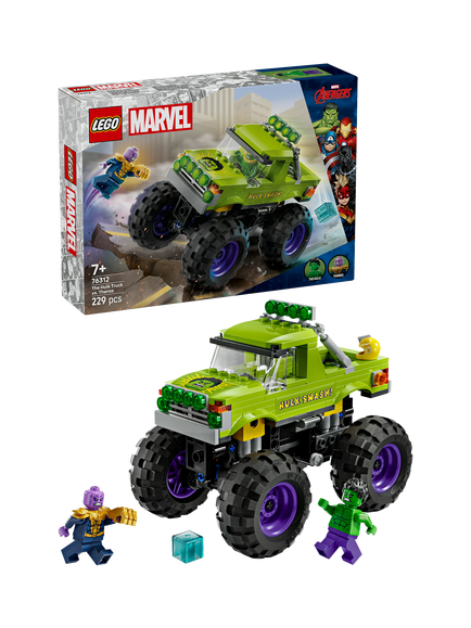 LEGO Marvel 76312 Hulk Truck vs. Thanos Set, Multi