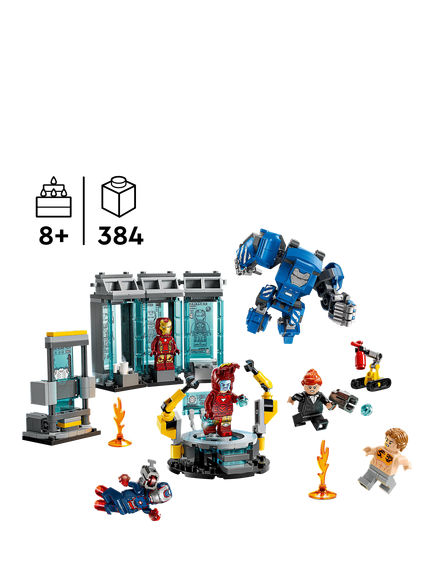 LEGO Marvel Iron Man’s Laboratory: Hall of Armour Set 76315 - view 2, Multi