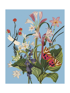 RHS Paint Exotic Floral Paint by Numbers Kit