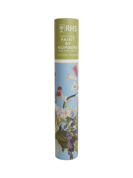 RHS Paint Exotic Floral Paint by Numbers Kit - view 2, Multi