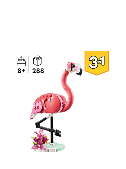 LEGO Creator 3in1 Wild Animals: Pink Flamingo Set 31170 - view 2, Multi