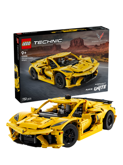 LEGO Technic Chevrolet Corvette Stingray Car Toy Set 42205, Multi