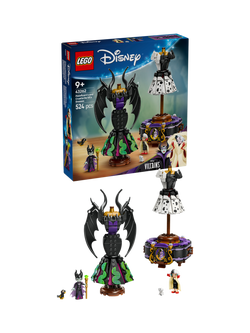 LEGO Disney 43262 Disney Villains Maleficent's and Cruella De Vil's Dresses Building Kit, Multi