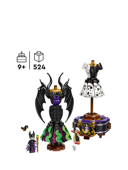 LEGO Disney 43262 Disney Villains Maleficent's and Cruella De Vil's Dresses Building Kit - view 2, Multi