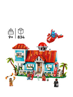 LEGO Disney 43268 Kids' Lilo and Stitch Beach House Building Kit Playset - view 2, Multi