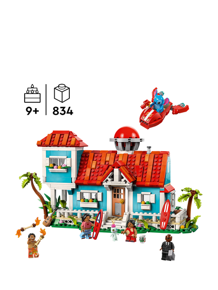 LEGO Disney 43268 Kids' Lilo and Stitch Beach House Building Kit Playset - view 2, Multi