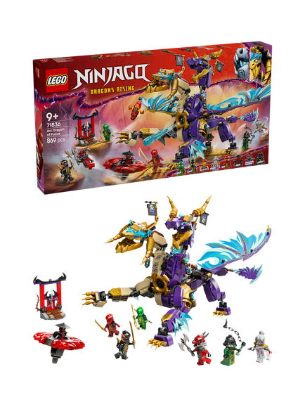 LEGO NINJAGO Arc Dragon of Focus Ninja Building Toy 71836, Multi