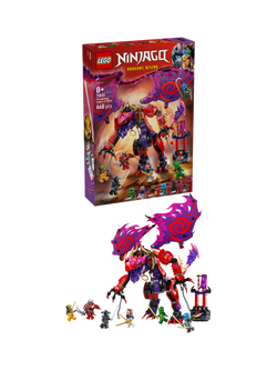 LEGO Ninjago 71832 Thunderfang Dragon of Chaos Ninja Toy Set, Multi