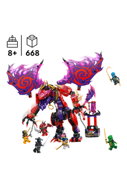 LEGO Ninjago 71832 Thunderfang Dragon of Chaos Ninja Toy Set - view 2, Multi