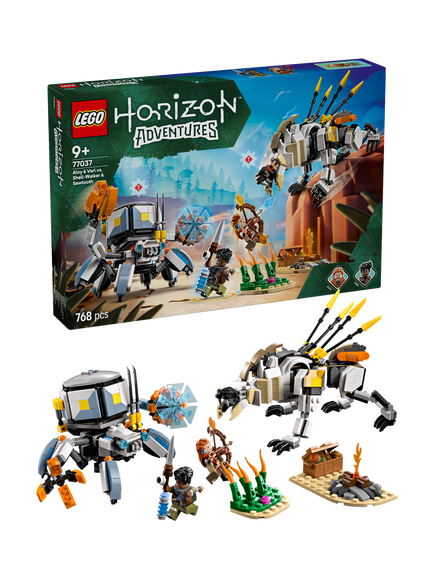 LEGO Horizon Adventures 77037 Aloy & Varl vs. Shell-Walker & Sawtooth, Multi