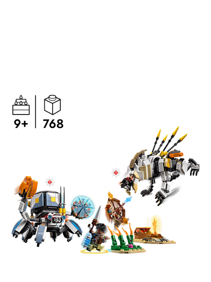LEGO Horizon Adventures 77037 Aloy & Varl vs. Shell-Walker & Sawtooth - view 2, Multi