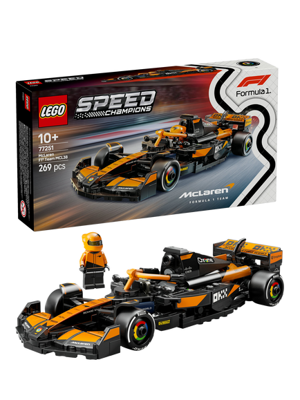 LEGO Speed Champions McLaren F1 Team MCL38 Race Car 77251, Multi