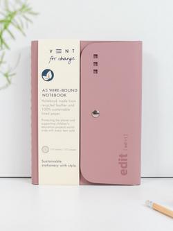 VENT for Change A5 Edit Wirebound Notebook, Pink - view 2, Pink