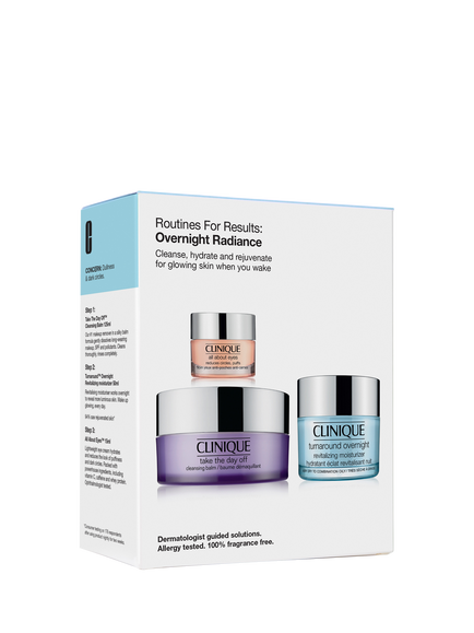 Clinique Routines For Results Overnight Radiance Skincare Gift Set, 