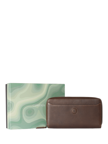 OSPREY LONDON Compass Travel Wallet, Tan, Tan