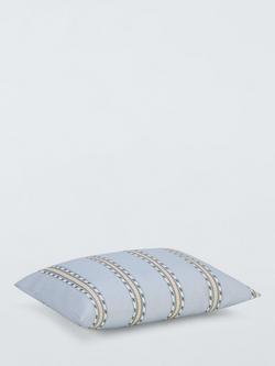 Morris & Co. Holland Park Stripe Indoor/Outdoor Cushion, Blue - view 2, Mineral Blue