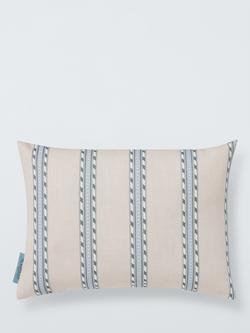Morris & Co. Holland Park Stripe Indoor/Outdoor Cushion, Blue, Slate
