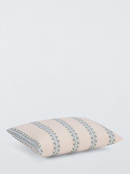 Morris & Co. Holland Park Stripe Indoor/Outdoor Cushion, Blue - view 2, Slate