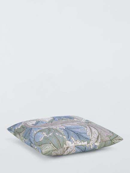 Morris & Co. Willow Bough Indoor/Outdoor Cushion, Nettle/Blue - view 2, Nettle