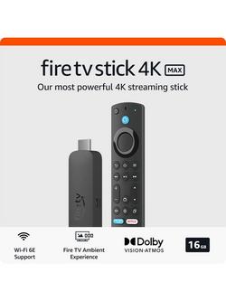 Amazon Fire TV Stick 4K Max (2nd Generation) Ultra HD Streaming Device with Alexa Voice Remote Enhanced & TV Guide with Live TV - view 2, Black