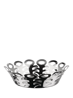 Alessi Vimini Small Stainless Steel Basket, 