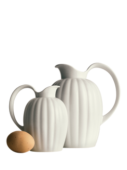 Georg Jensen Bernadotte Porcelain Jug, 500ml, Cream - view 2, Cream