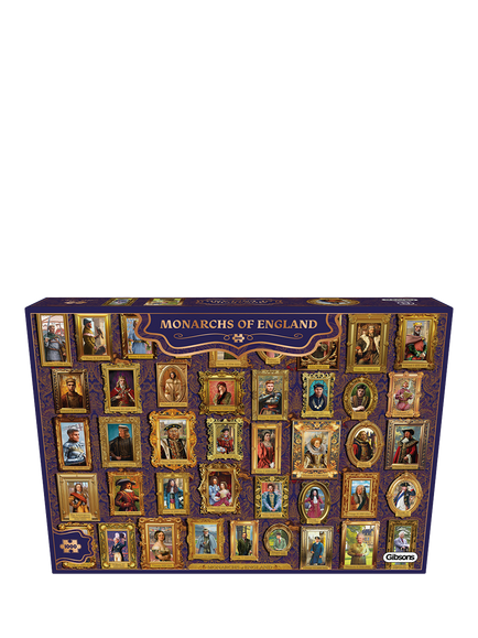 Gibsons Monarchs of England Jigsaw Puzzle, 1000 Pieces - view 2, Multi Multi