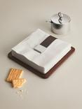 Georg Jensen Bernadotte Stainless Steel & Oak Wood Napkin Holder