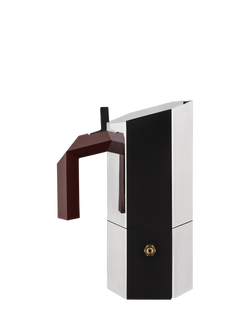 Alessi Menhir Induction Hob Espresso Maker, 3 Cup, 