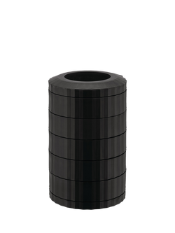 Alessi Plissé Coffee Capsule Holder, Black, 