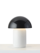 John Lewis x John Cooper Mushroom Table Lamp, Black/White